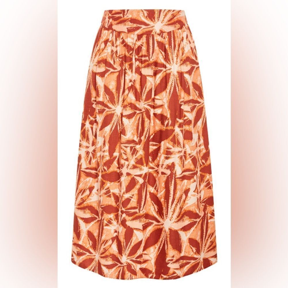 NWT- City Chic- Tully Skirt - rust floral maxi skirt- size 20